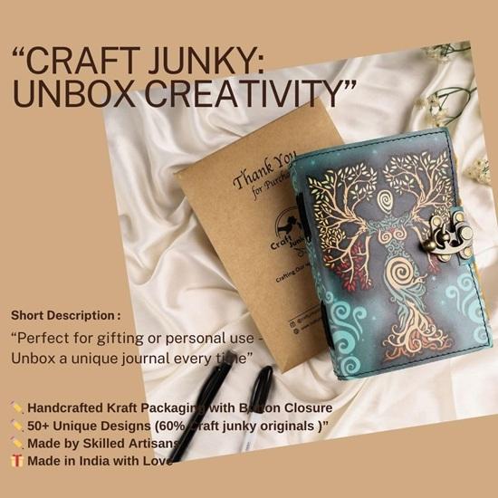 ALCRAFT Blank Spell Book of Shadows Journal with Lock Clasp  Handmade Deckle  Paper Leather Bound Journal for Women and Men
