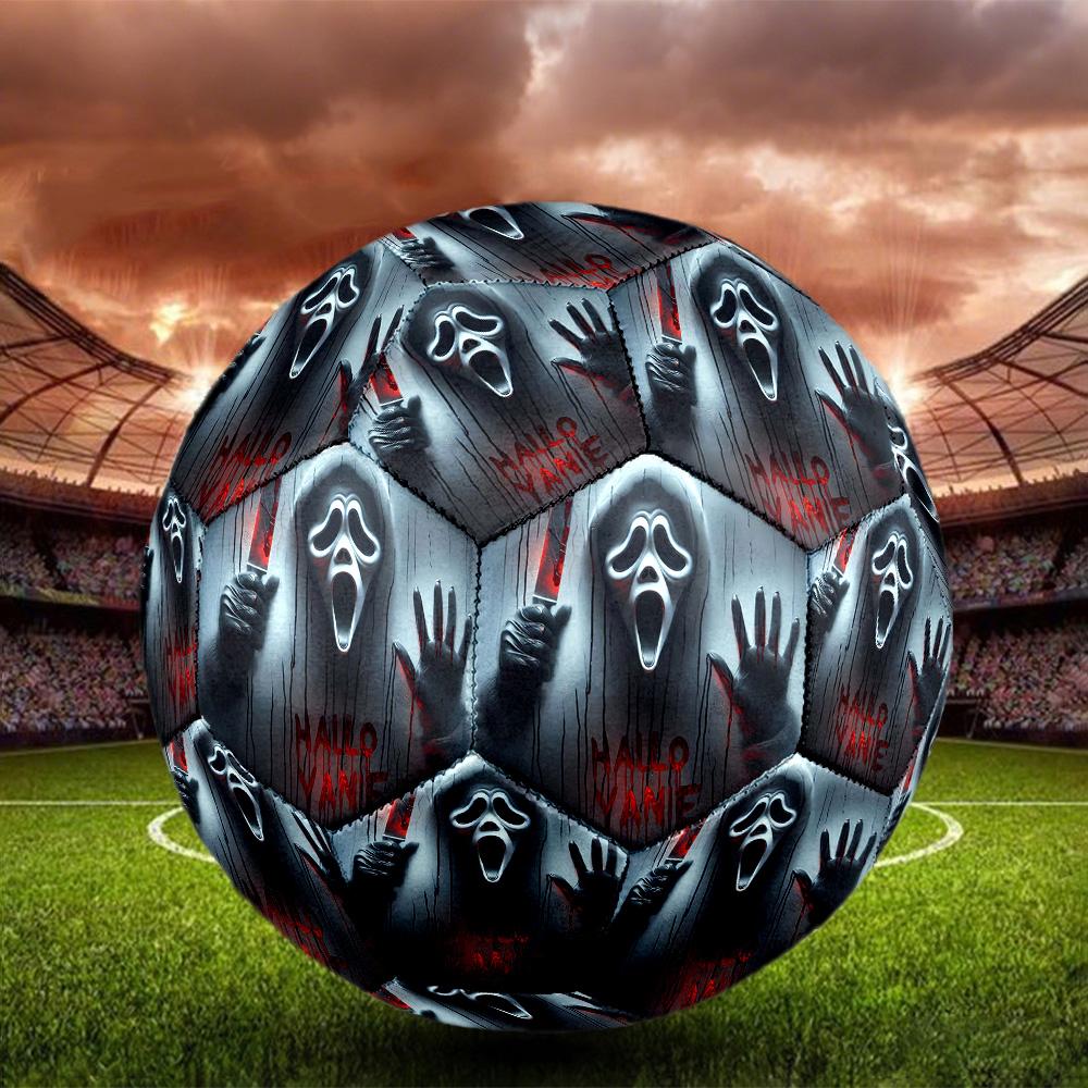 Horror Killer Indoor Soccer Ball Size 5 Colorful All Ages Machine Stitched PVC Competition Ready Durable High-Bounce