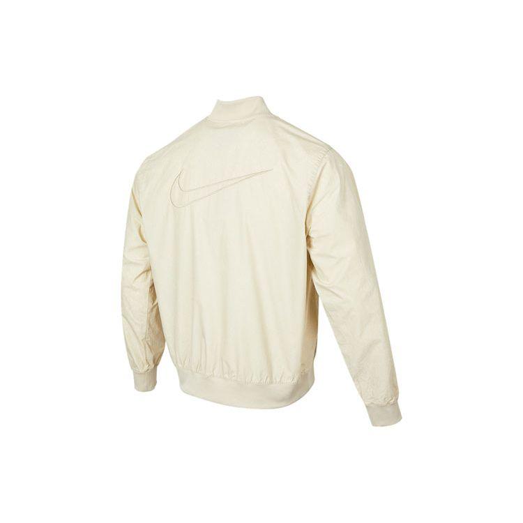 Nike Embroidered Logo Stand Collar Zip Jacket For Spring Men Jackets Yellow DQ4590-206
