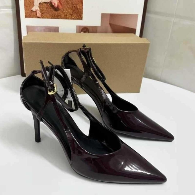 High Heels Formal Business Shoes for Women Luxury  Party Stiletto Ankle Strap Pointed Toe Sexy Ladies Wedding Party Pumps