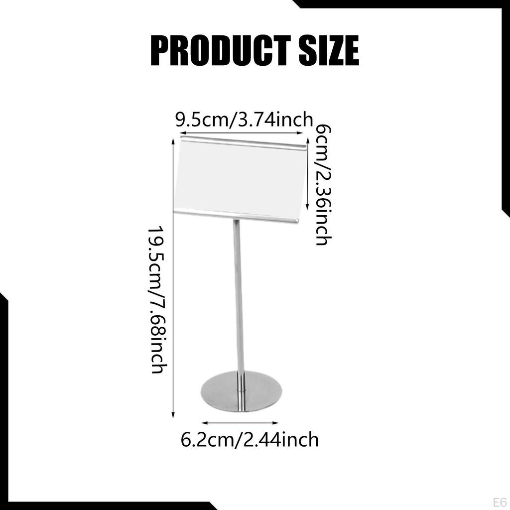 Food Label Tags, ID Card Holders, Stainless Steel Clips, for Men And Women, Displays
