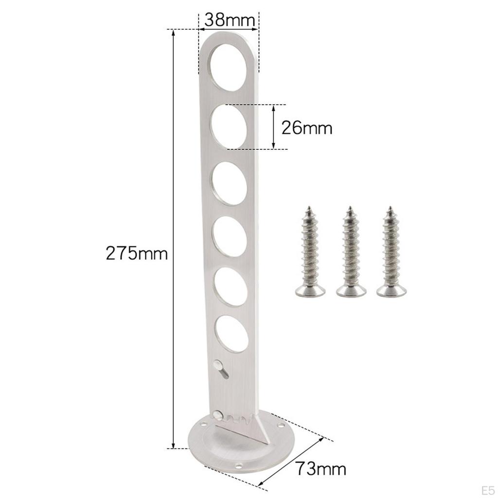 Skládací věšák na šaty Skládací nástěnný úložný prostor na oblečení Montáž z nerezové oceli