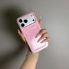 2 IN 1 Card Slot Holder Phone Case for iPhone 17 Air 16 15 14 13 12 Pro Max 11 Candy Color Clear Photo Clip Wallet Bag Cover