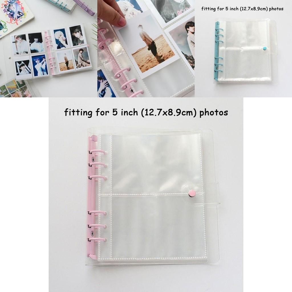 Glittery Transparent 200/100 Pockets Photocard Binder Holder For Kpop Albums