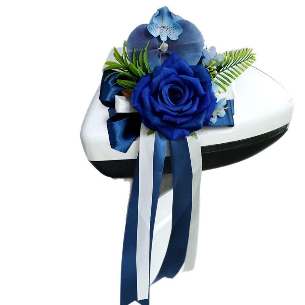 European Style Wedding Decor Ribbon Bow Car Decoration Bow Floral Ornaments  Wedding Party Layout