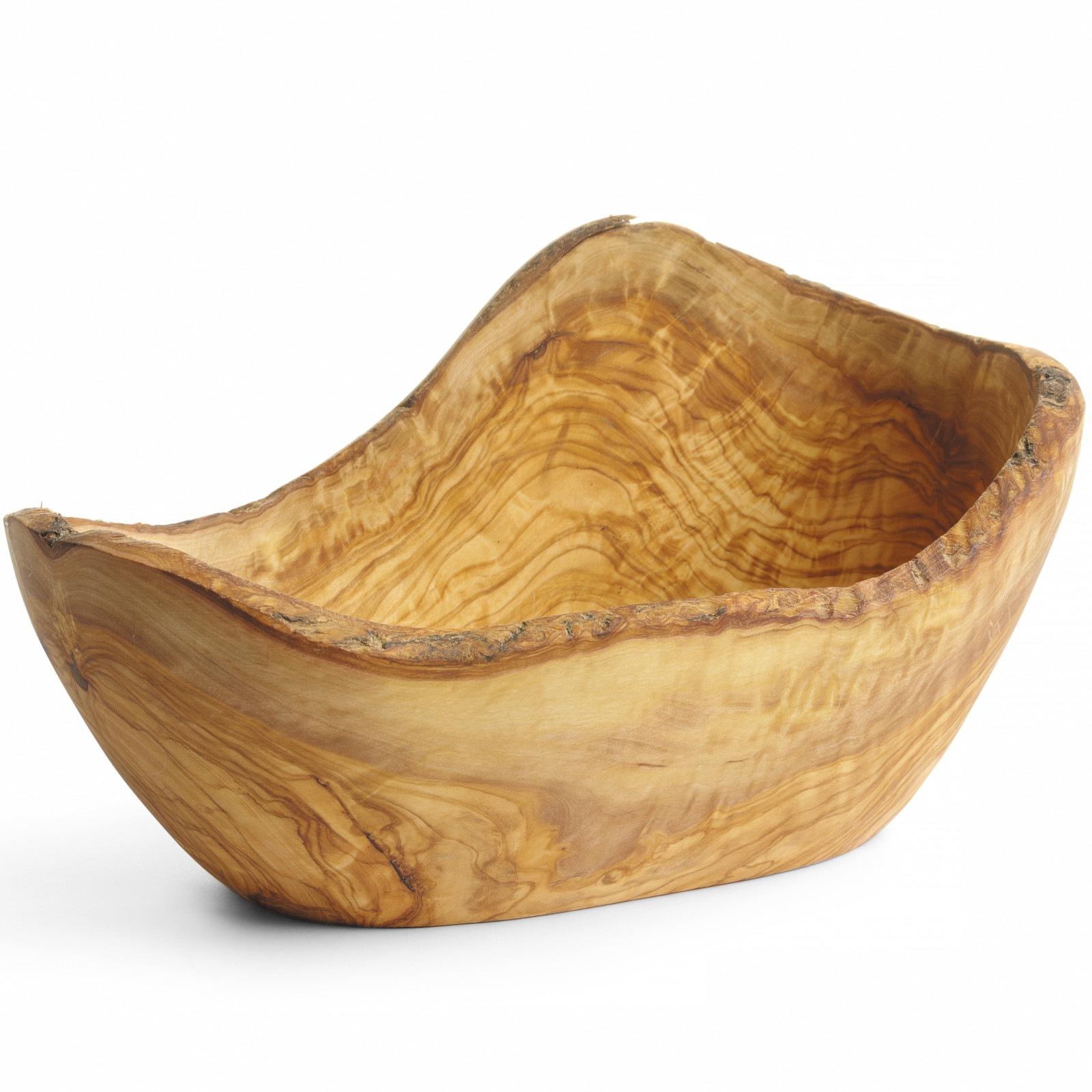 Super Merchant Decoratieve Schaal Van Olijfhout, 300 X 190 X 110 Mm