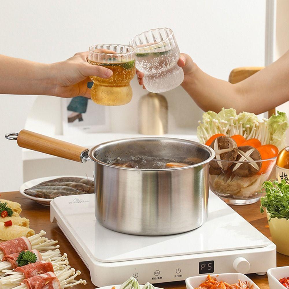 Non Stick Deep Fryer Pot with Strainer Strainer Basket Cooking Pot with Filter Mesh Milk