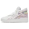 Li Ning x Disney Wave Midprm Leder Trendig Rutschfest, Abriebfest, Leicht High-Top Skateboard-Schuhe AGCS152-2