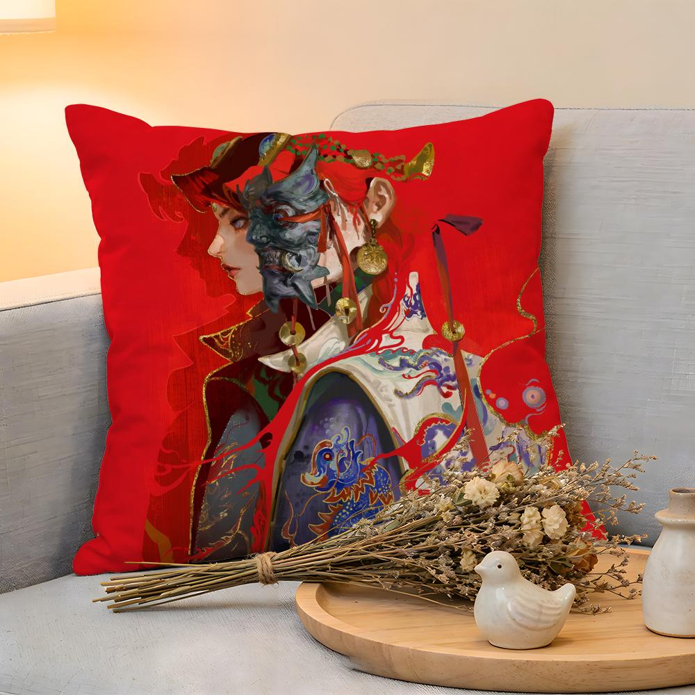 Federa per Cuscino Lino Delicata sulla Pelle Morbida Custodia Decorativa per Divano Arredamento Casa Stile Giapponese Anime Cartone Animato Arte Federa per Cuscino