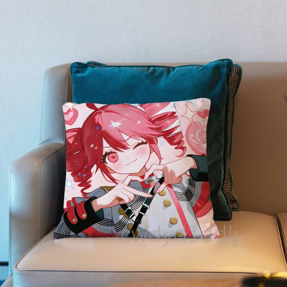 Anime K-Kasane Teto Pillow Case Cover Square Sofa With For Pattern Comfortable Cushion suitable Of Room