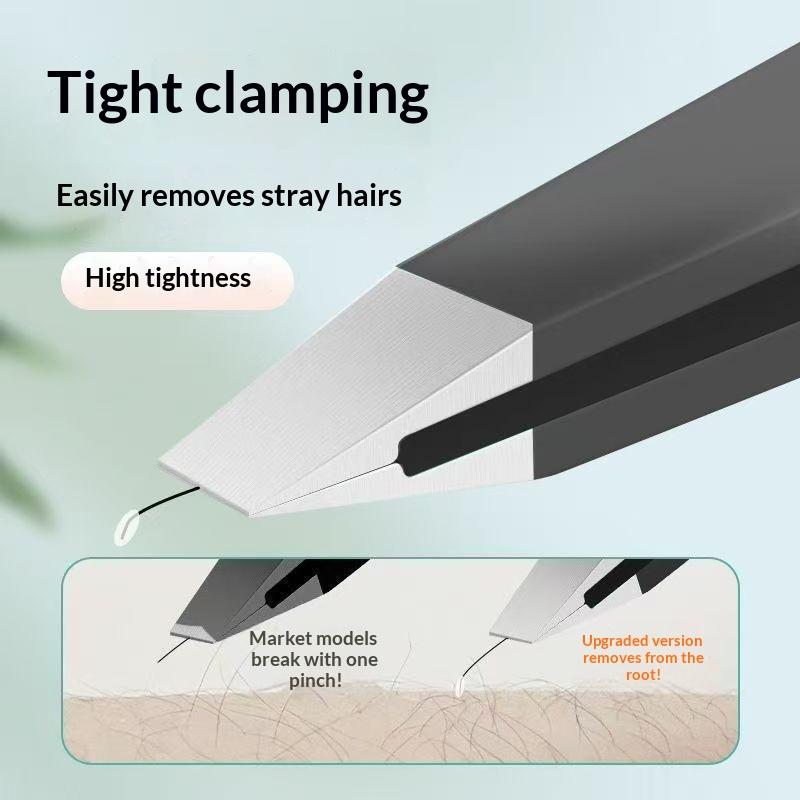 1/2Pcs Lightweight Eyebrow Tweezers Set Precision Tip Hair Removal Splinter Remover for Easy Portable Carry
