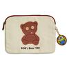 Marushin Tablet Minion Canvas Canvas 4805055300 Case, Bear, Fabric, Embroidery,