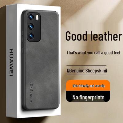 SHIYONG Leather-Texture Shockproof Phone Case for Huawei P-Series