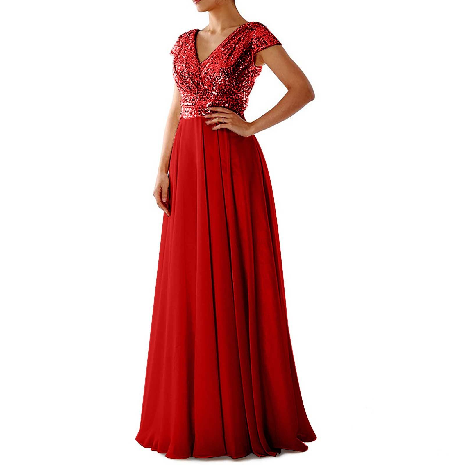 

(сонечко)Жіноча модна урочиста вінтажна мереживна вінтажна довга весільна сукня з коротким рукавом і квітковим принтом XXXL червоний