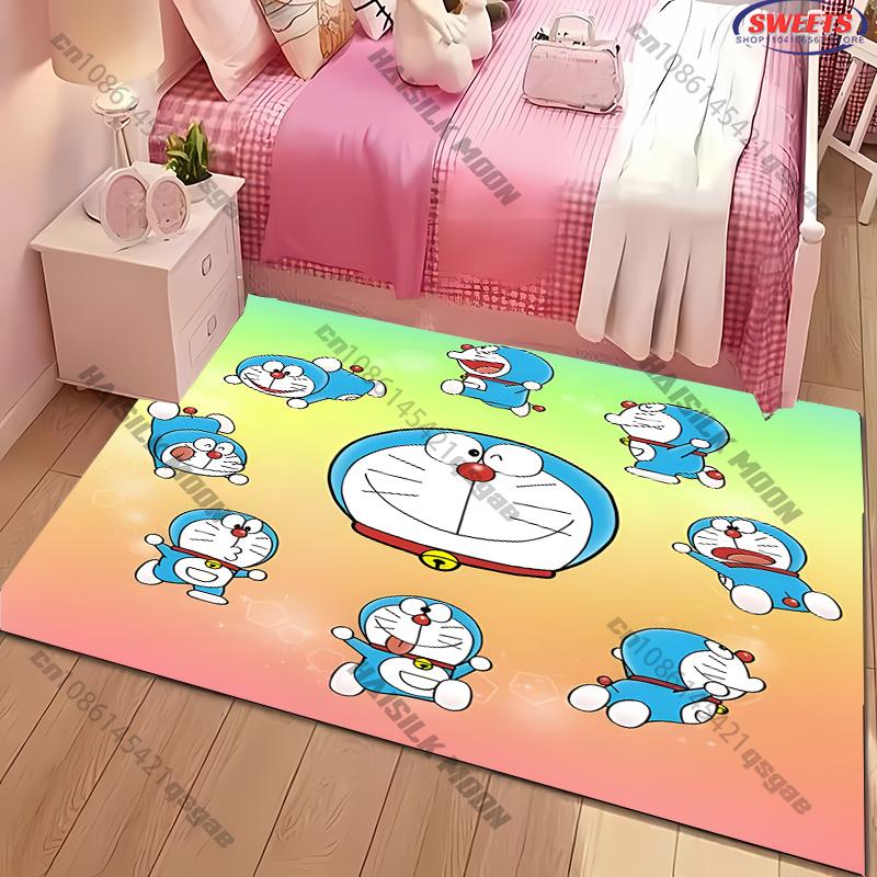 3D Various Sizes Doraemon Carpet New Release! Living Room Bedroom, Sofa Large Size Rug Kids Room Decor Mat Gift for Kids Adults