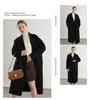2024 Autumn Double-Breasted Woolen Women's Mid-Length Loose Coat