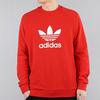 Adidas Originals Trefoil Crew Neck Sweatshirt Men Sweatshirt Red FM3781