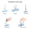 10-24UNC Helical Inserts Kit, Stainless Steel Thread Repair Inserts for Aluminum Metal with ST Tap and Tool, Fix Stripped Threads