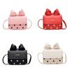 Classic Butterfly Bow Girl Mini Shoulder Bag With Pu Material For Daily Use