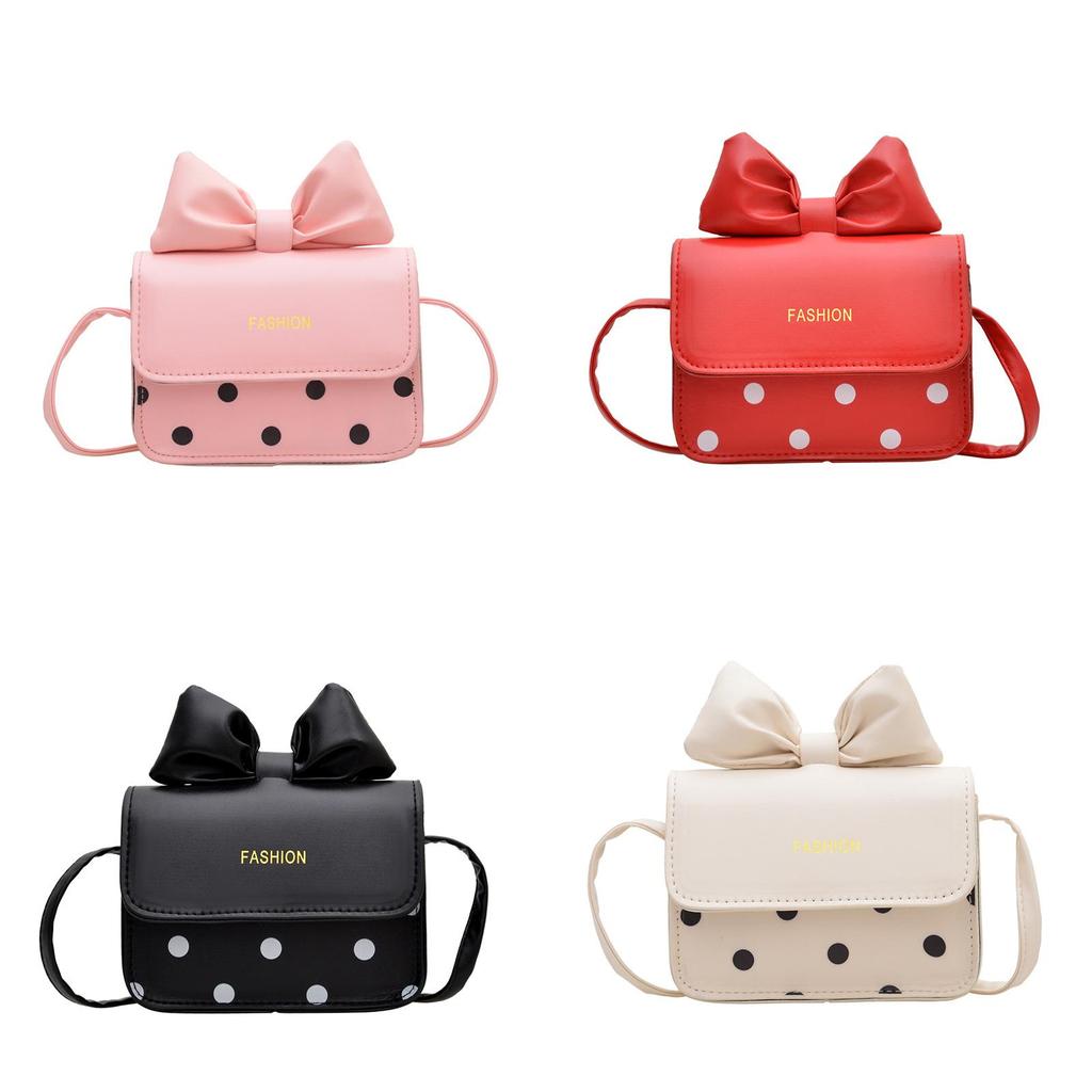 Classic Butterfly Bow Girl Mini Shoulder Bag With Pu Material For Daily Use