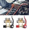 2Pcs Pure Copper Clamp Car Battery Terminal Connectors Quick Release Disconnect Battery Terminals 12V 24V Wire Cable Connection