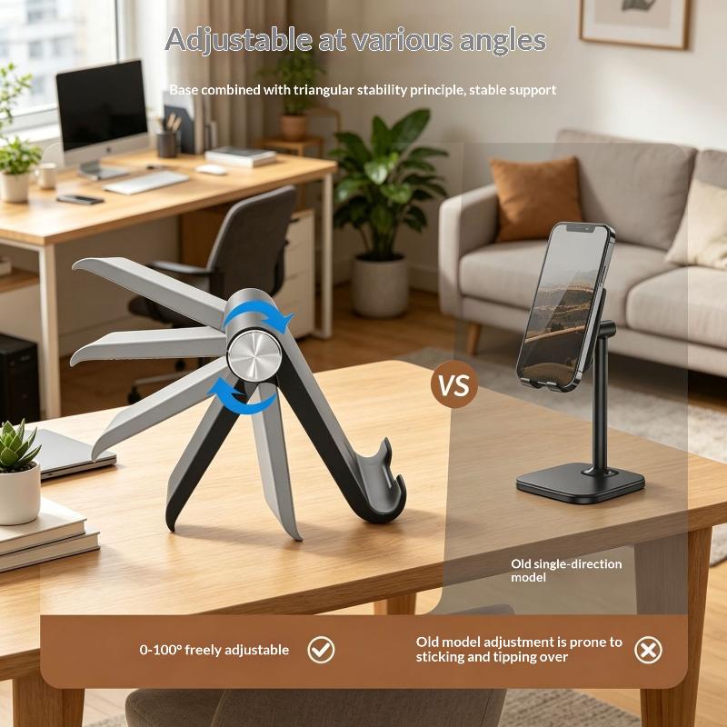 Universal Adjustable Holder Desktop Phone Stand Portable Foldable Desktop Phone Support Cell Phone Stand