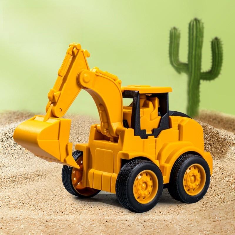 Childrens Inertia Pressing Construction Truck Toy Set For Boys And Girls Ages 3 To 6