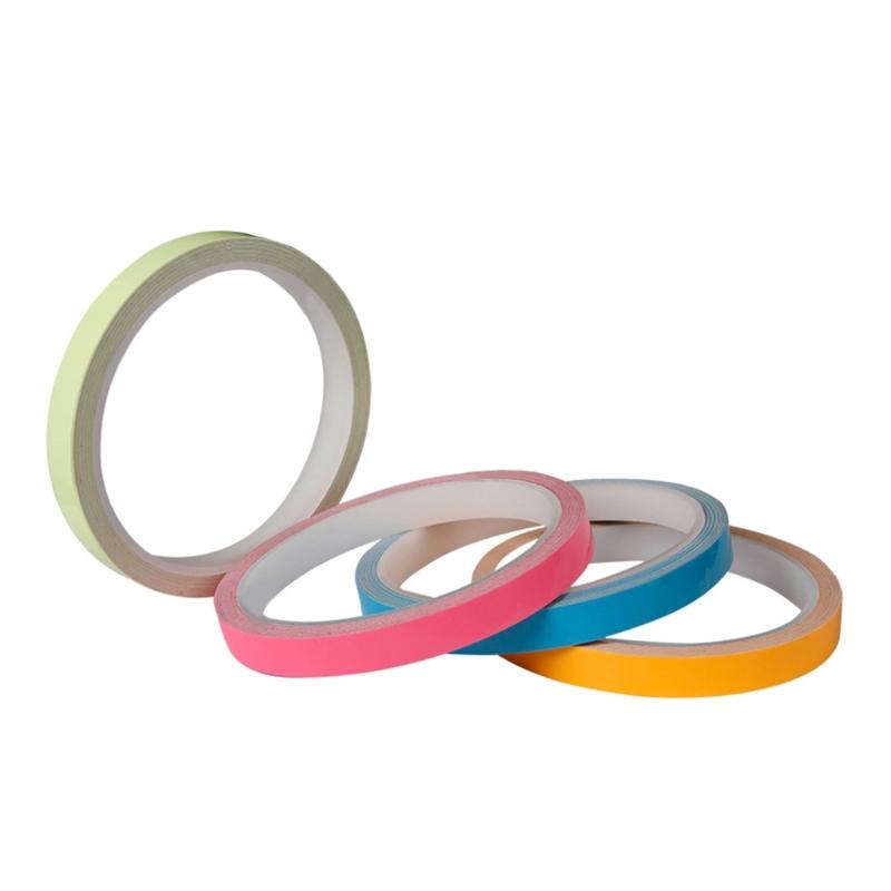Self Adhesive Fishing Rod Luminous Tape Waterproof Fluorescent Tape Safety Warning Stickers Night Fishing Tool Cuttable
