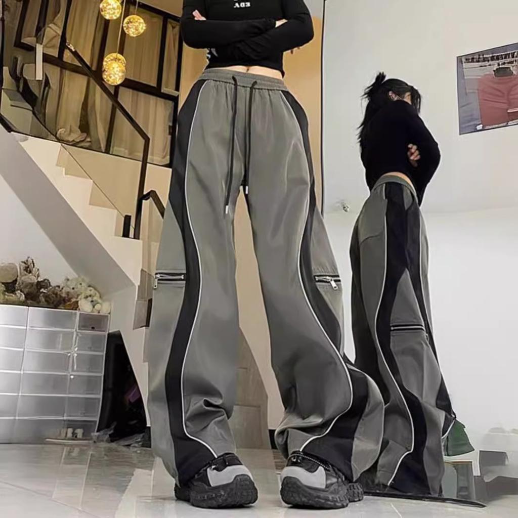 Women's High Waist Wide Leg Sweatpants Trousers Loose Fit Casual Y2K Cargo Pants
