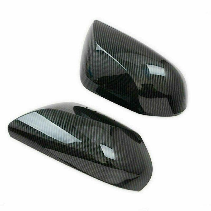 New Gloss Black Car Side Door Mirror Covers ABS Carbon Rearview Accessories Trim For Toyota Camry 2018