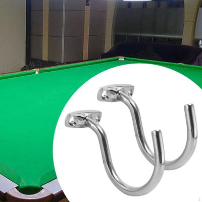 Snooker Billiard Cue Hook with 2 Screws Pool Table Accessories Metal Iron