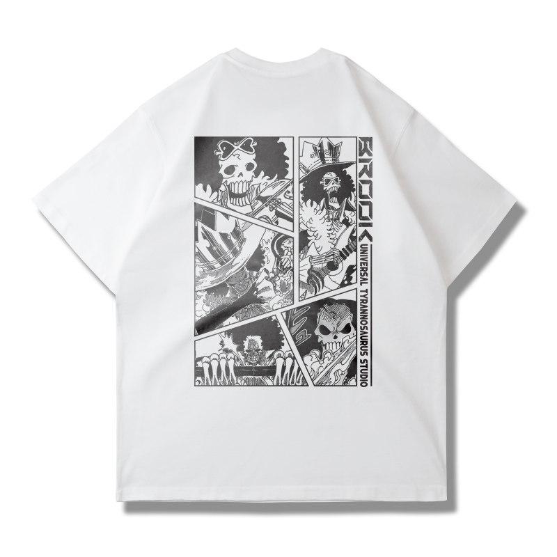 One Piece Grafisch T-shirt Luffy ACE Anime Tee Heren 2026 Zomer Mode Oversized Straat Casual Y2K Tops Streetwear Kleding