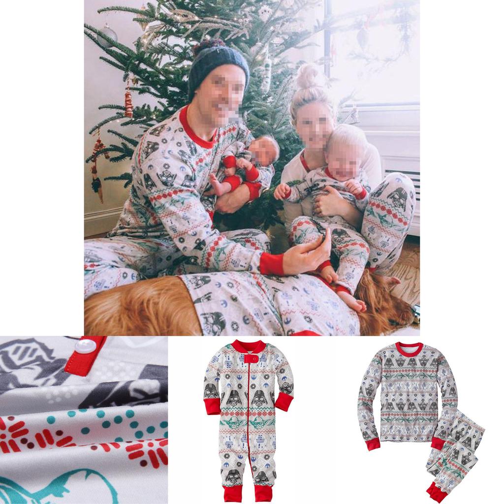 Star Wars Kinderpyjama mit bequemer Baumwollmischung zum Faulenzen und Schlafen für die Familie
