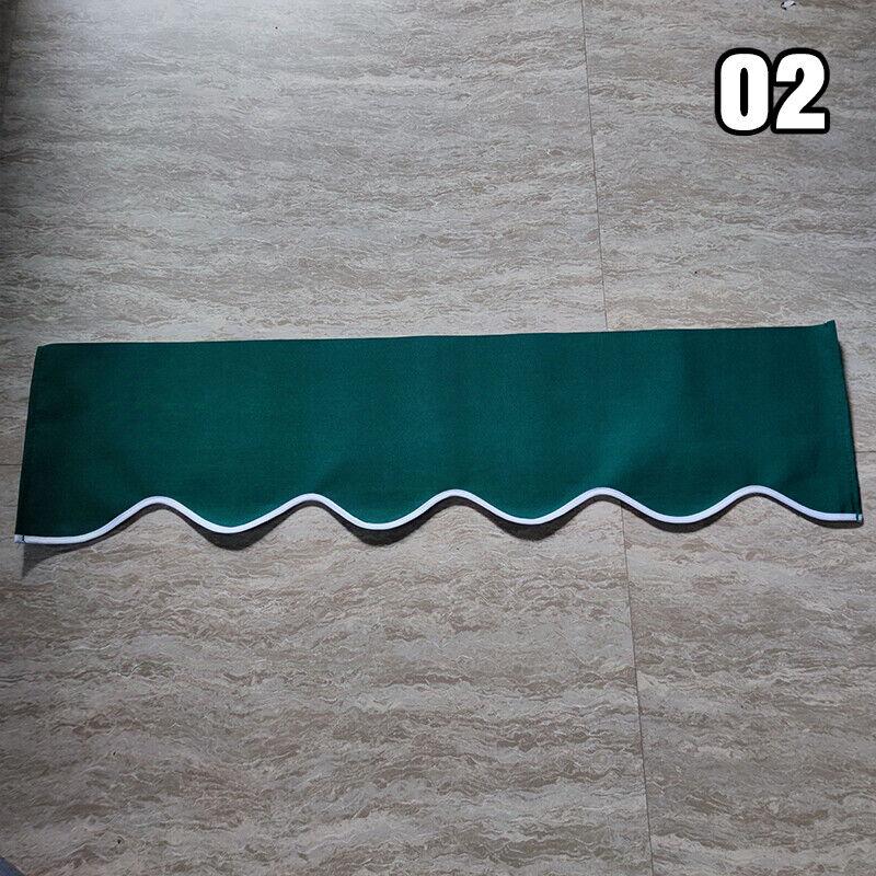 Tendalino Ondulato Impermeabile Tenda Parasole Tenda da Patio Sostituzione Banner Negozio Telo Tenda Parasole Durevole Strisce Grigio Beige