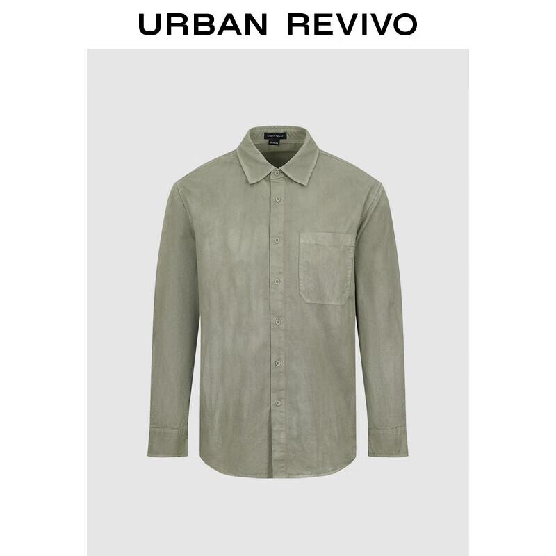UR Men s 2025 Spring Casual Long Sleeve Pocket Shirt S