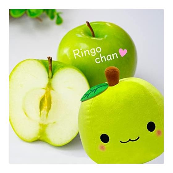 Pluche Maskotte Schattig Pluizig Zacht Kussen Speelgoed Genezend Cadeau Beeldje (Appel groen)