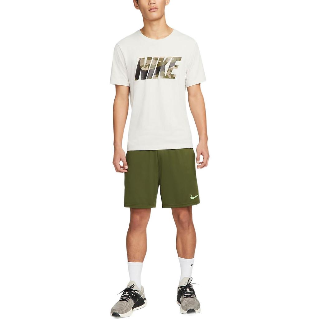 Nike Camouflage Letter Print Round Neck Casual Short-Sleeve T-Shirt Men Tops White DM5670-072