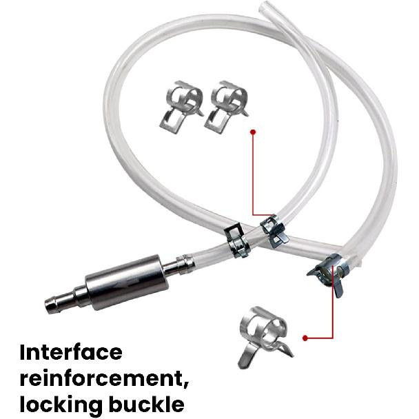 Bremsenentlüftungsschlauch - Einweg-Rückschlagventil Schlauchentlüftungswerkzeug-Kit, Bremsenentlüfter für Hydrauliksystementlüftung Auto Motorrad Kupplung (2 STÜCKE)