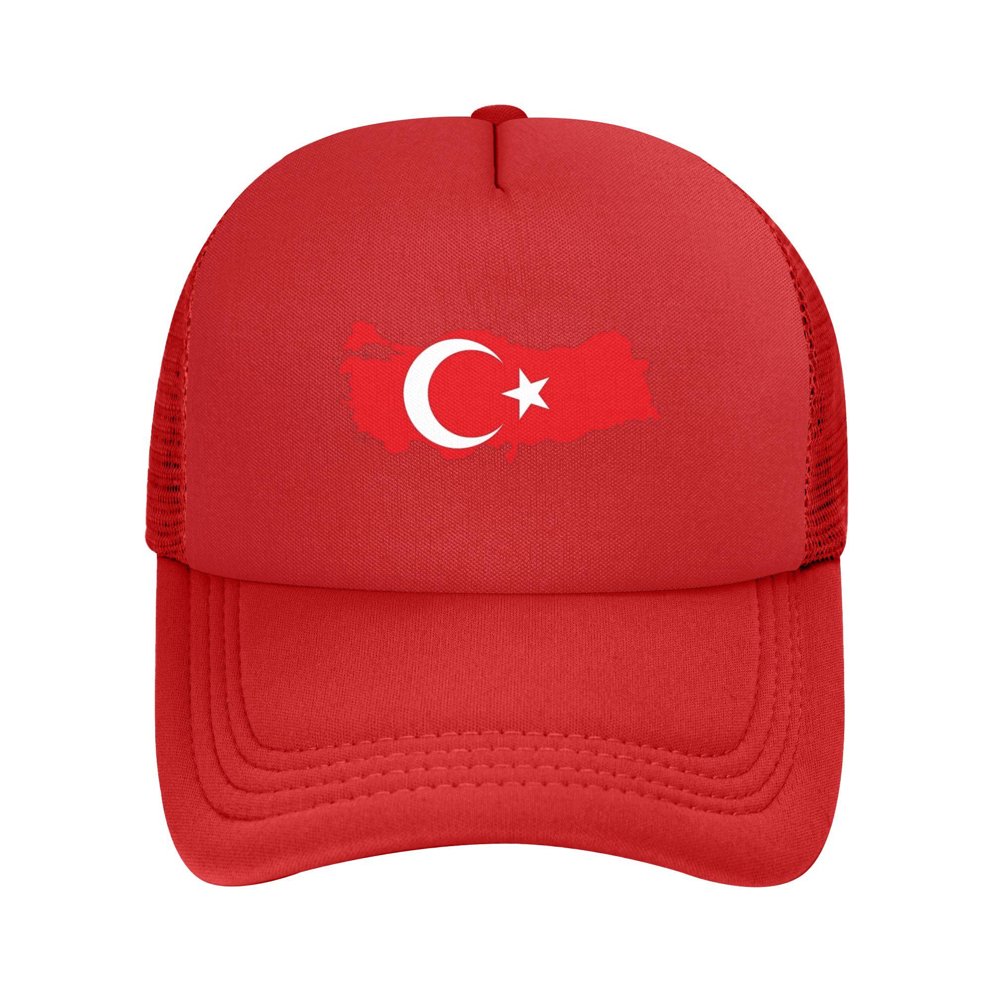 Turkish Flag Turkey Proud  Casquette  Unisex Outdoor Hats  Adjustable Snapback Cap Casual Baseball Caps One Size
