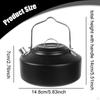 Outdoor Camping Kettle with Handle Lightweight Fast Heating Multipurpose 1L Water Boiler Teapot for