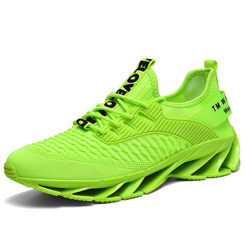 Spring men's shoes red shock-absorbing sports casual running shoes heightening men's blade shoes
