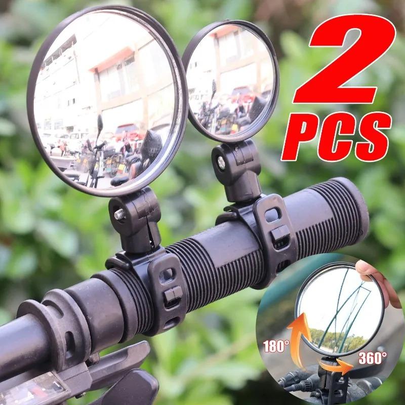 Universeller Riemen-Spiegel für Motorrad Fahrrad Schnelle Montage Verstellbarer Lenker Konvexer Rückspiegel für Fahrrad Roller E-Bike