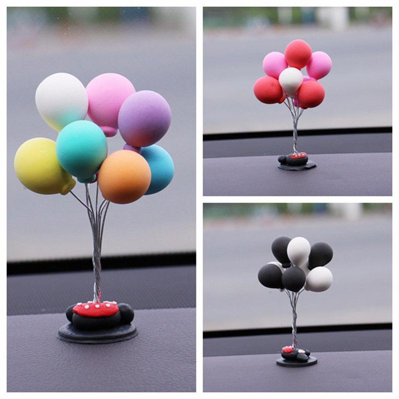 Car interior decoration colorful and lovely clay balloon car console panel creative car accessories