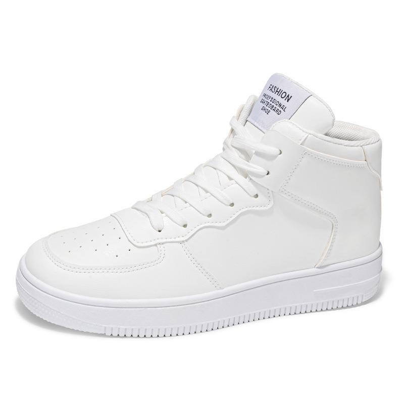 Little White Shoes Men's Autumn New Breathable High-top Shoes Male Students Trend Versatile Platform Sports Shoes Casual Board Shoes