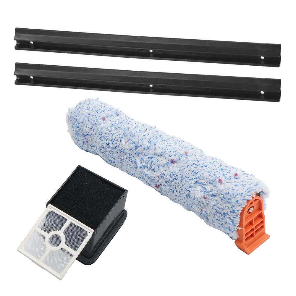 Replacement Set For ILIFE For W90 Cordless Smart Dry Cleaner: Main Brush, Side Brush, Filter, Mop, Rubber Scraper