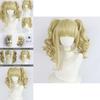 Black Butler Cosplay Wig For Elizabeth Ethel Cordelia Midford Role Play High Temperature Silk