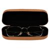 Glasses Case with Zipper and Carabiner, Red