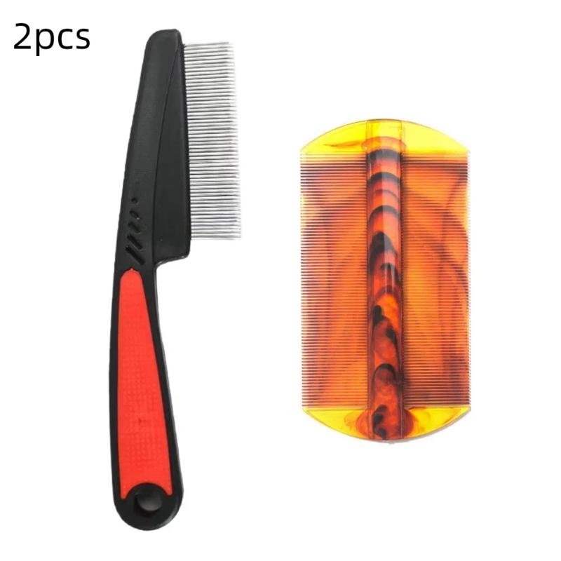 1/2Pcs Ultra Fine Nit Comb Safe Smooth Tooth Lice Remover Dandruff Cleaning Comb for Kids Adults Salon & Home