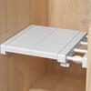 Punch-free Retractable Layers Board Adjustable Wardrobe Storage Shelf Cabinet Holders  Bedroom