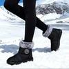 Womens Winter Snow Boots With Warm Fur Lining Comfortable Booties Non Slip Waterproof Outdoor Shoes
